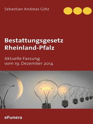 cover image of Bestattungsgesetz Rheinland-Pfalz